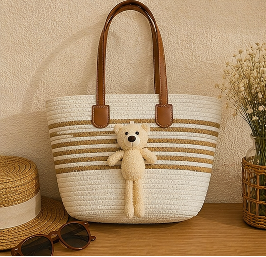 Teddy Charm Summer Tote