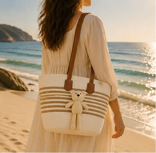 Teddy Charm Summer Tote