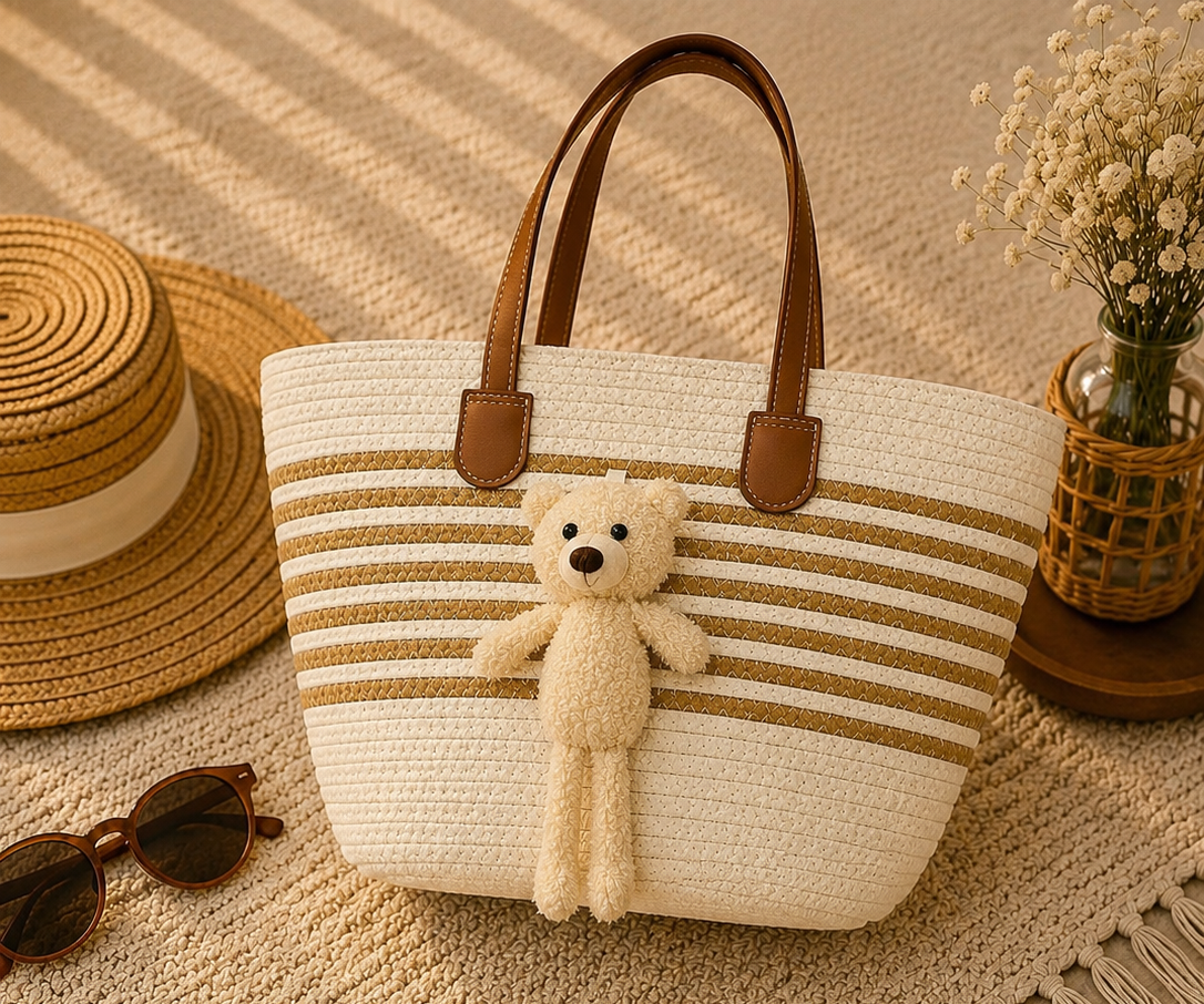 Teddy Charm Summer Tote