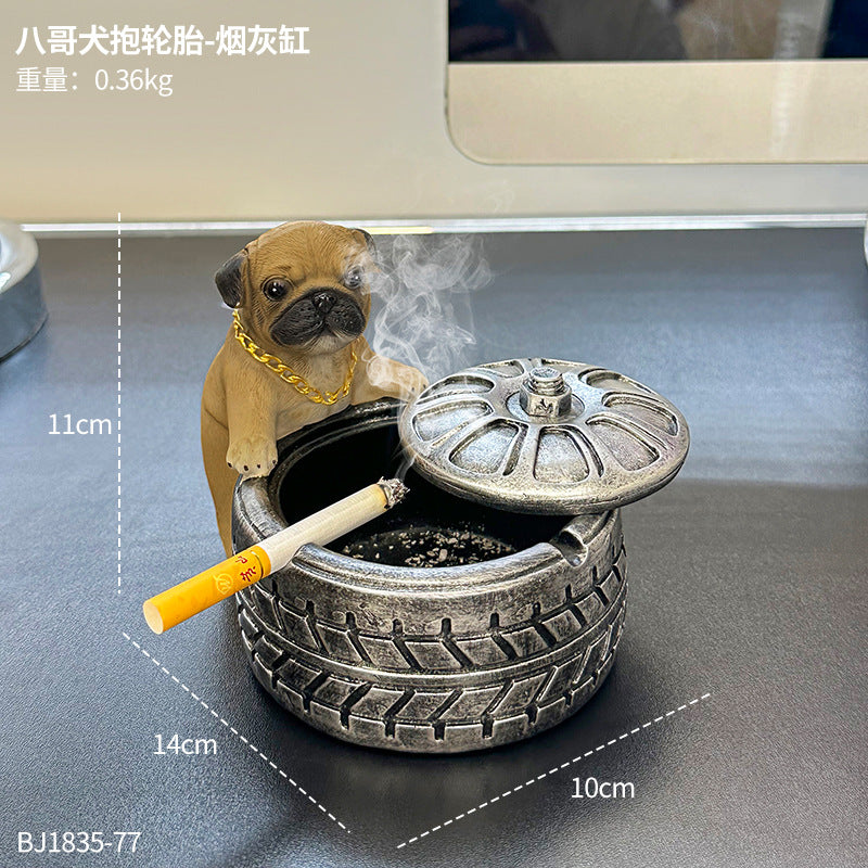 Dog Tire Shaped Ashtray
