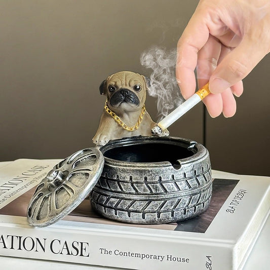 Dog Tire Shaped Ashtray