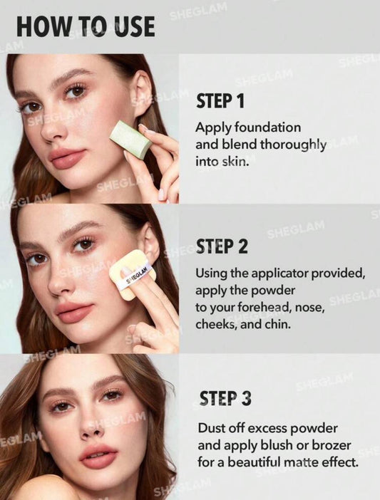 SHEGLAM Light Through Oil Control Powder - Nude Pink