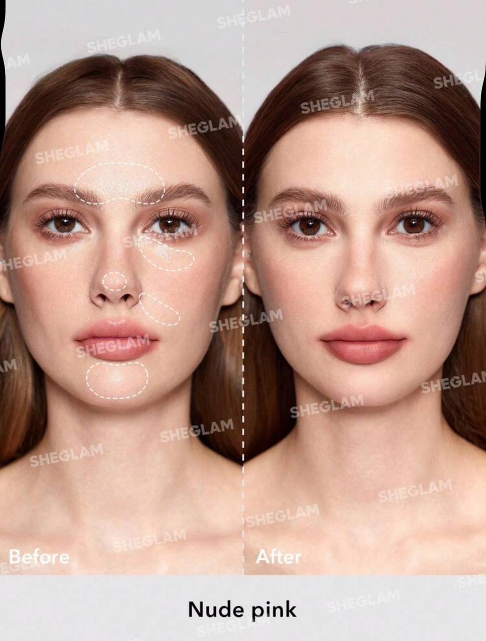 SHEGLAM Light Through Oil Control Powder - Nude Pink