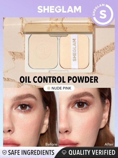 SHEGLAM Light Through Oil Control Powder - Nude Pink