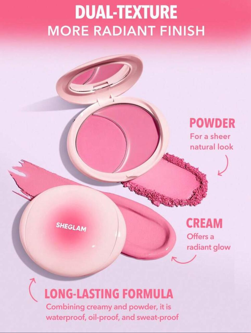 SHEGLAM Cheek 2 Cheek Blush Duo-Pink Sprinkles