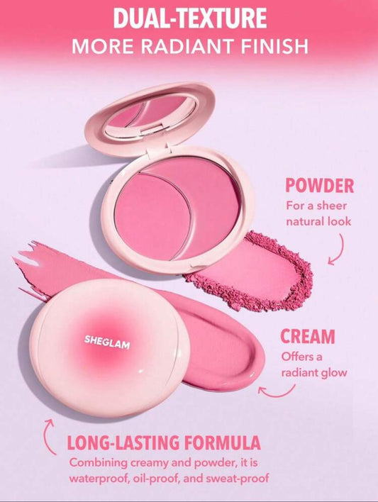 SHEGLAM Cheek 2 Cheek Blush Duo-Pink Sprinkles