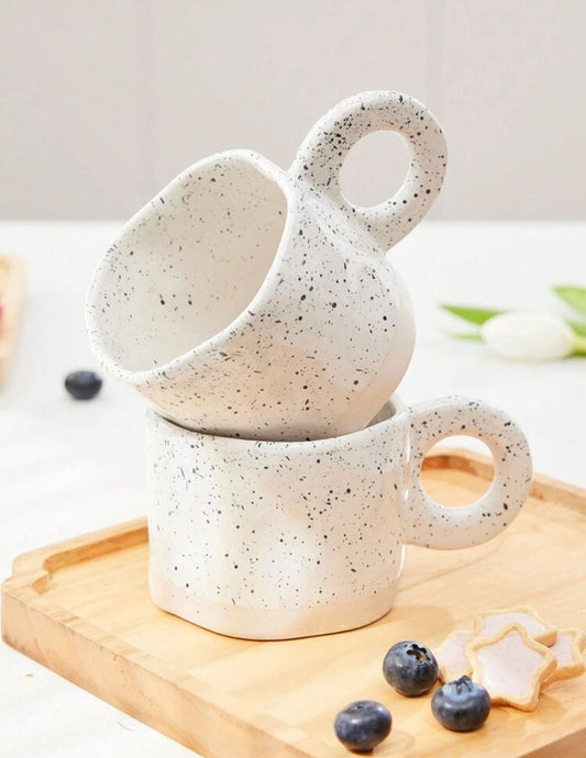 1pc Off-white ceramic mug