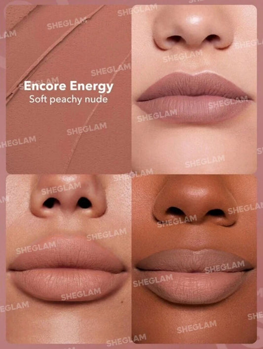 SHEGLAM Long-Lasting Matte Lipstick-Encore Energy