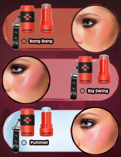 Harley Quinn X SHEGLAM Mischief Mallet Blush Stick-6g