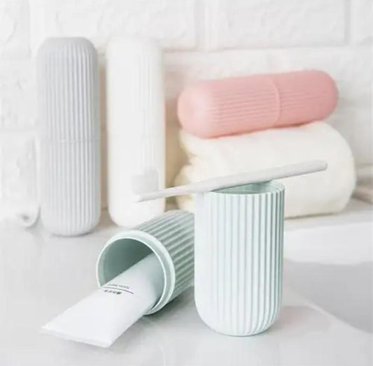 Toothbrush plastic travel organizer