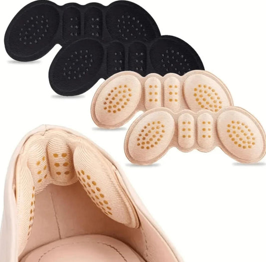 1 Pair dotted heel pads (Black or Beige)