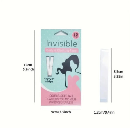 50pcs Transparent Anti-Slip adhesive stickers for clothes