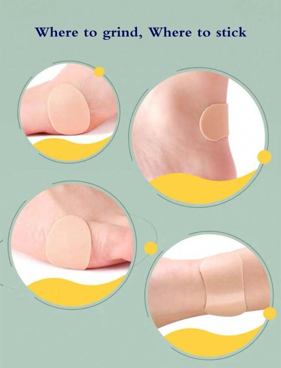 20pcs Foot care Anti-abrasion shoe heel pad sticker set