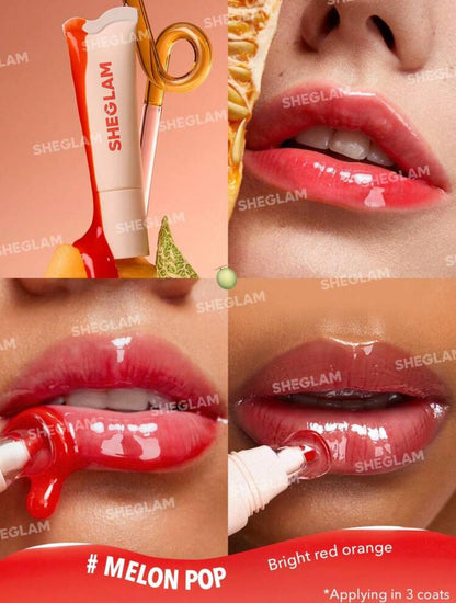 SHEGLAM Crystal Glaze Moisturizing Lip Gloss-Melon Pop