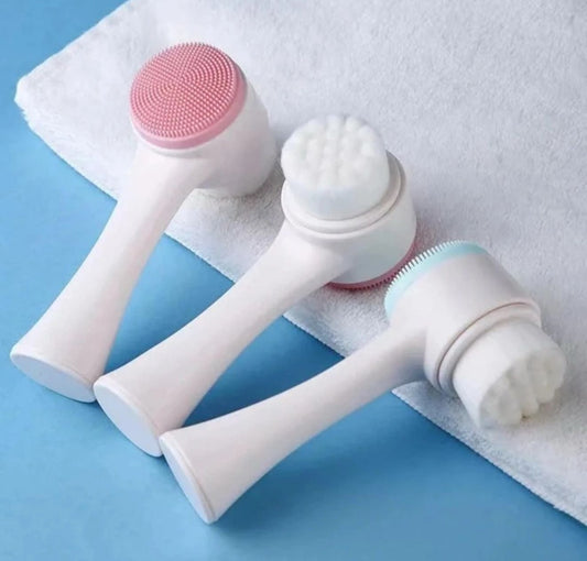 1pc Double Sided Facial Cleansing Brush