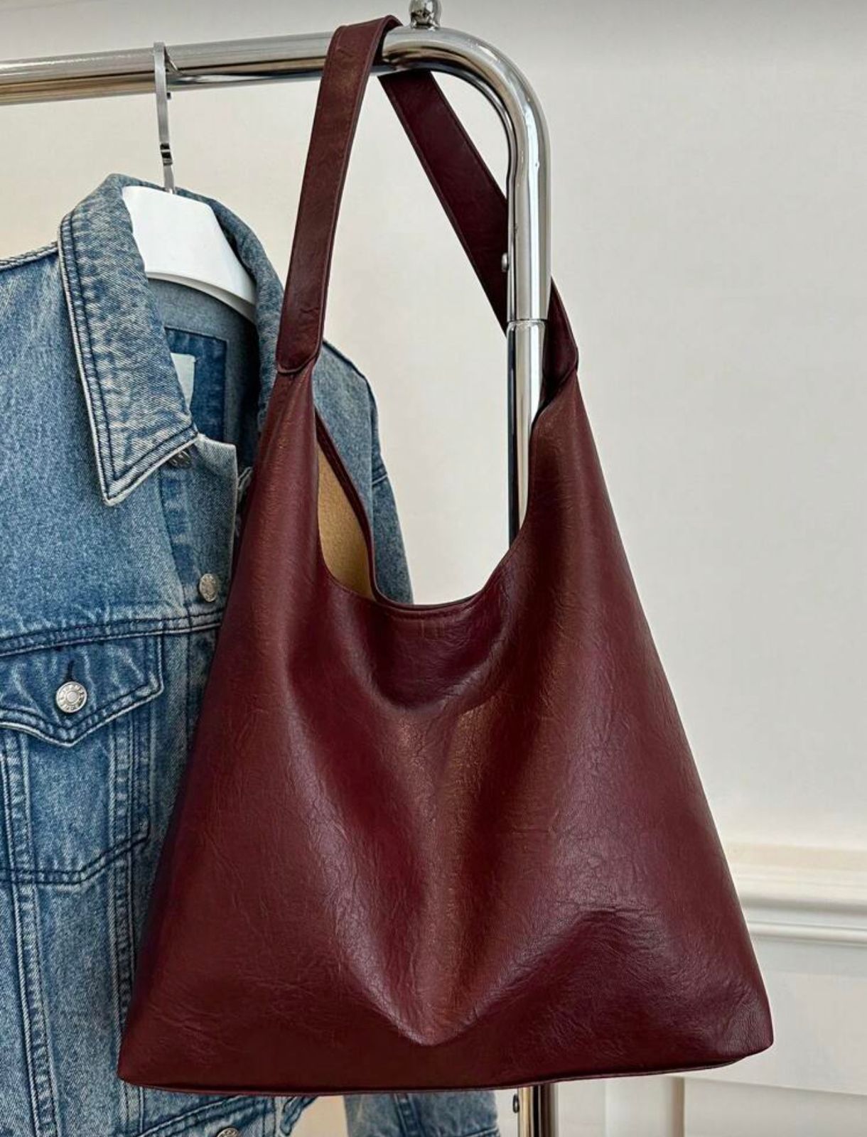 Cressia Burgundy Bag + Pouch