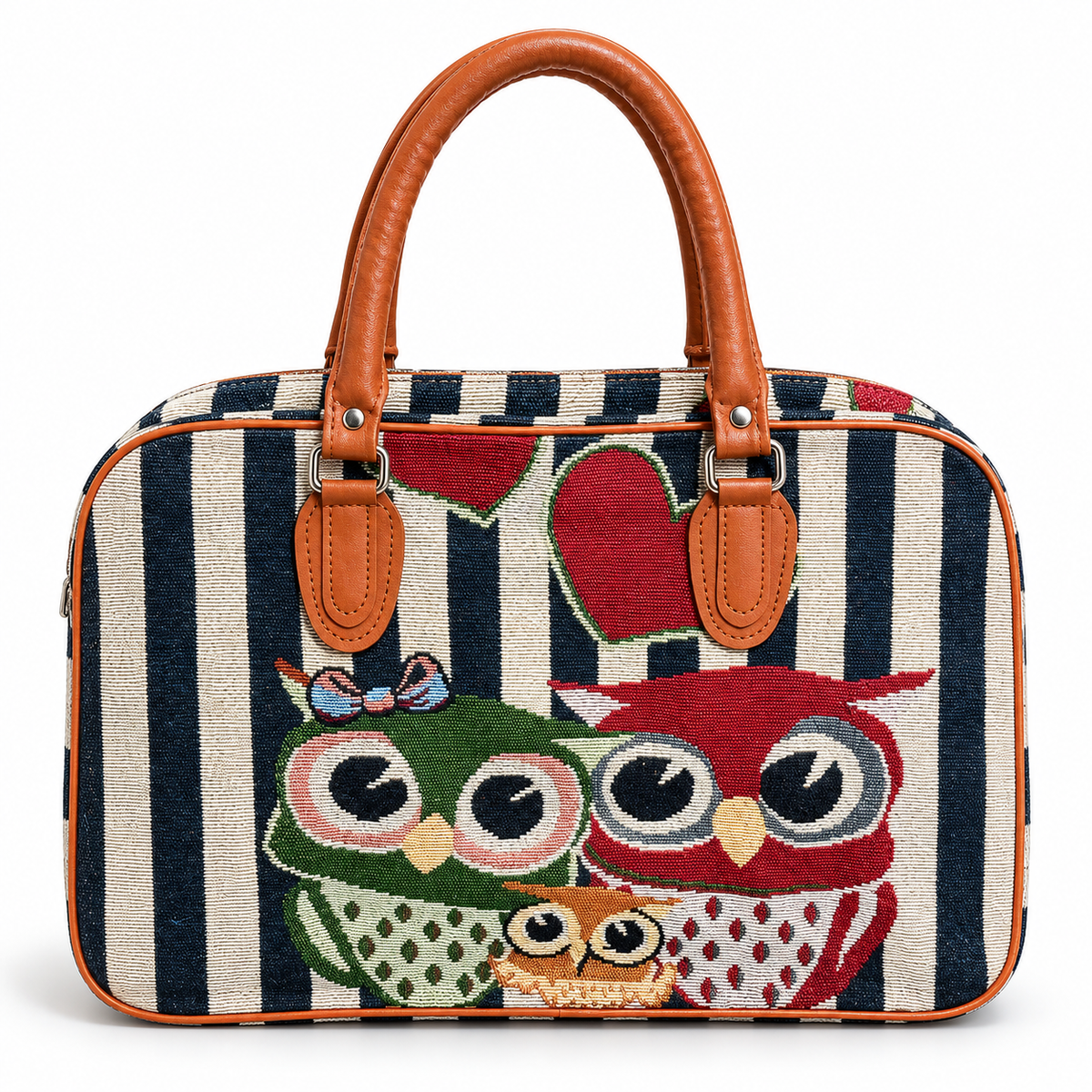 Woodland Owl Tapestry Handbag