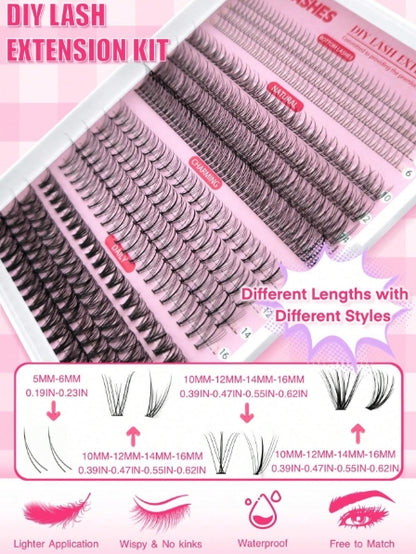 DIY Lash Extension Kit (480pcs - 4 styles)