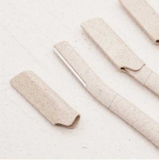 6pcs Biodegradable Facial & Eyebrow Dermaplaning Razor Set