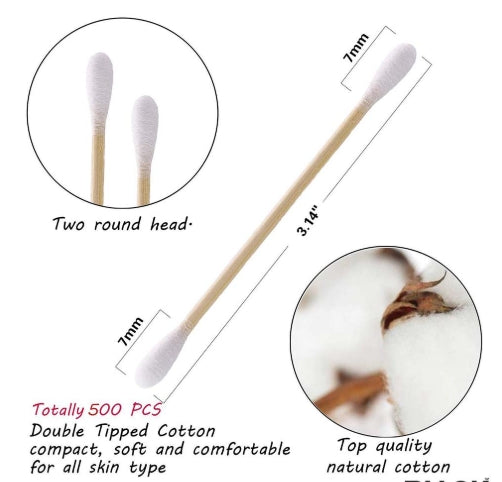 Cotton Swabs - 500pcs
