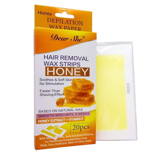 Dear She Honey Hair Removal Wax Strips - 20pcs