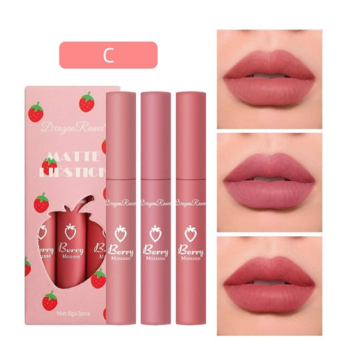 Strawberry 3pcs Lipstick Set
