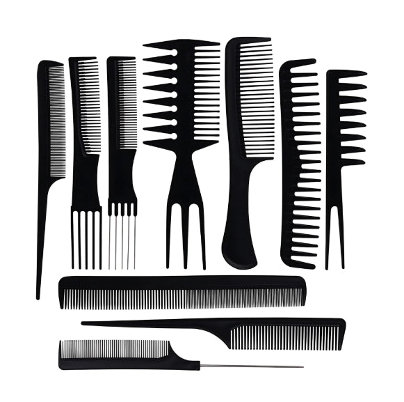 10 Pc Professional Comb Kit