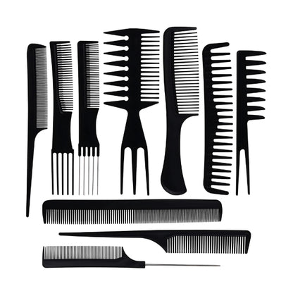 10 Pc Professional Comb Kit