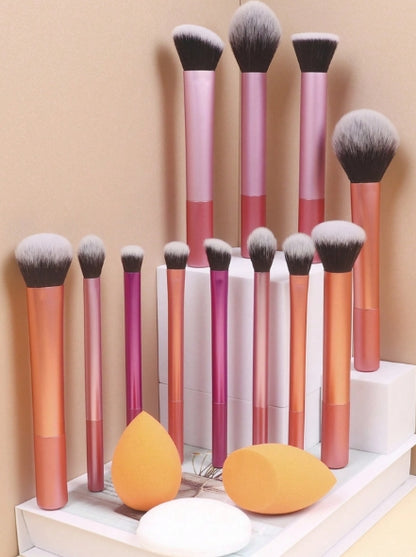 12 pcs Multicolor makeup brushes set