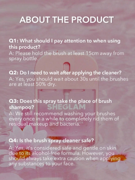 SHEGLAM Brushes & Sponges Spray Cleaner