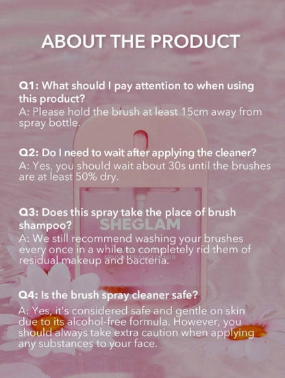 SHEGLAM Brushes & Sponges Spray Cleaner