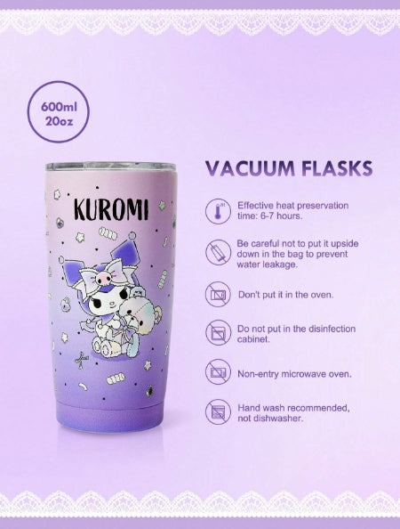 Kuromi Water Bottle Car Cup 600ml