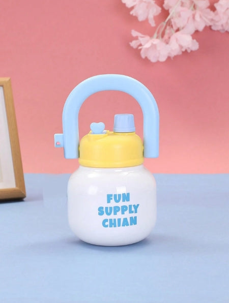 Double Straw Bubble Cup 800ml (White)