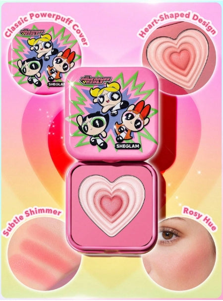 The Powerpuff Girls X SHEGLAM Tough Love Shimmer Blush 4g