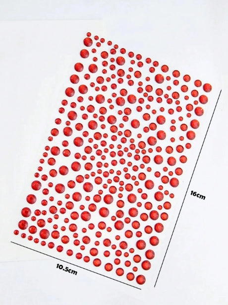 Colorful Rhinestone Pearl Sticker Sheets