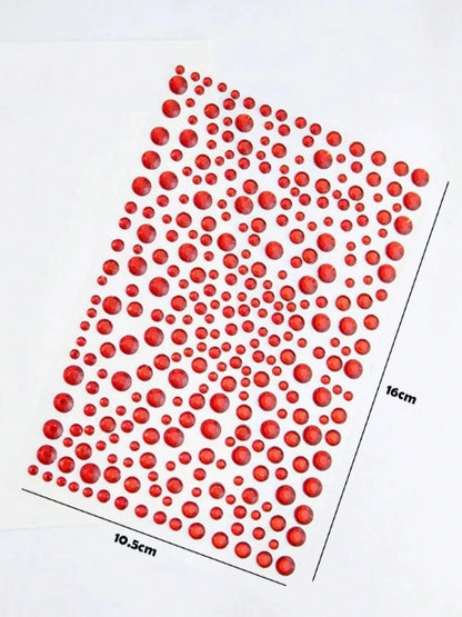 Colorful Rhinestone Pearl Sticker Sheets