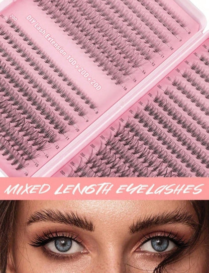 640-Piece DIY Cluster False Eyelashes