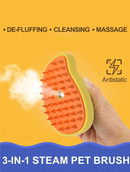 Yellow Multifunctional Pet Brush