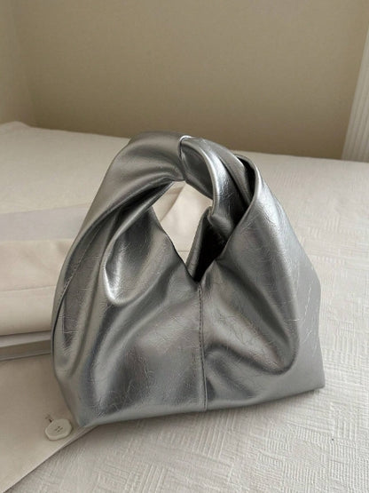 Cloud Shaped Women's Silver Shoulder Bag
