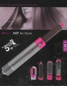 5-in-1 Curling Black Styler Set