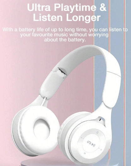 Wireless White Headphones