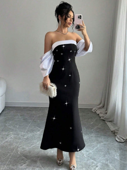 Elegant Women Black Dress Size XL