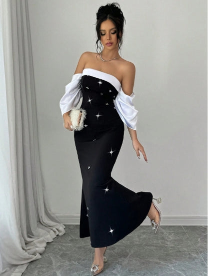 Elegant Women Black Dress Size XL