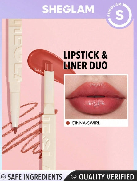 SHEGLAM Lipstick & Lip Liner Duo