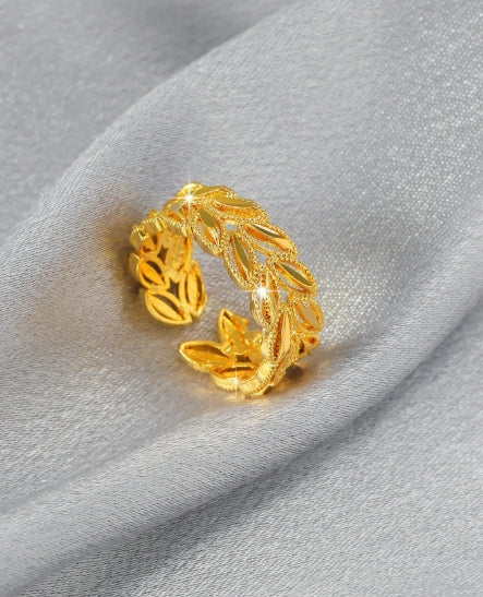 Adjustable Gold Open Ring