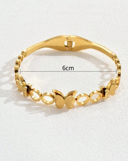 1pc butterfly shaped stainless steel bracelet