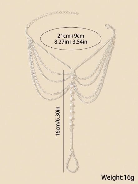 1pc Silver Ankle Chain