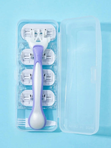 1 piece handle for hair removal and 4 pieces replacement heads
