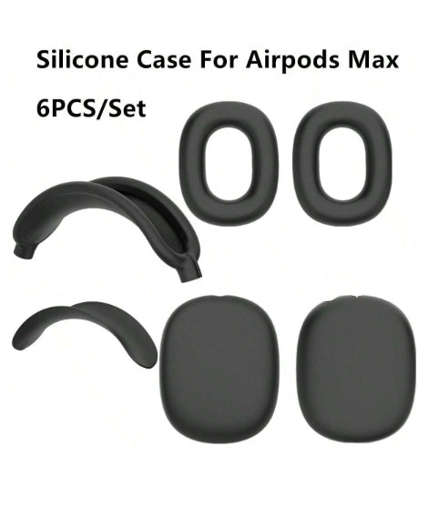 6pcs/Set black silicone case