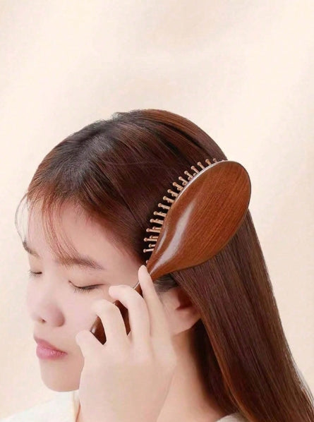 1pc Sandalwood Bamboo Hair Brush